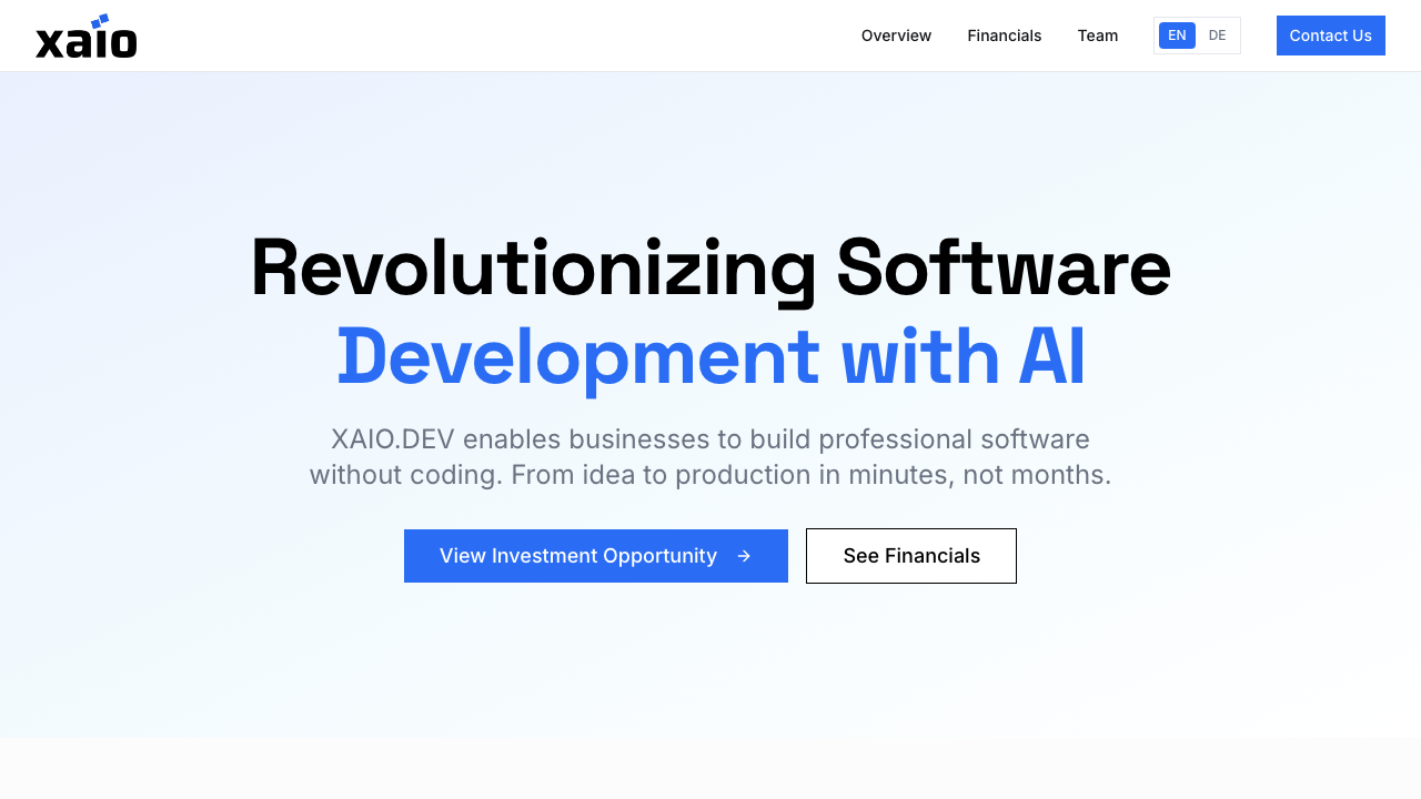 XAIO MVP Launch